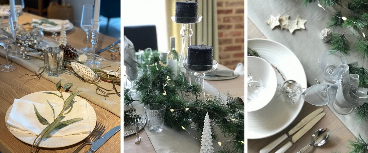 Blue Sheldrake Christmas table 